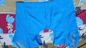 Blue Pure Hand Work Saree