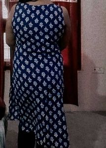 Blue Printed Dress