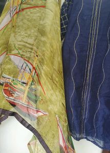 STITCHED BEAUTIFUL SUIT WITH THREAD DESIGN ON KURt