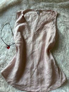 H&amp;M Peach Kurti Top ( V Pretty Irl)