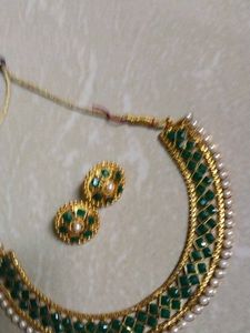 Green &amp; Gold Jewelry Set