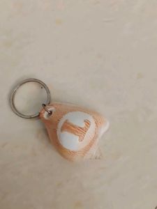 Seashell &#39;L&#39; Initial Keychain
