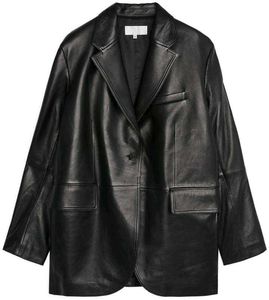 LEATHER BLAZER