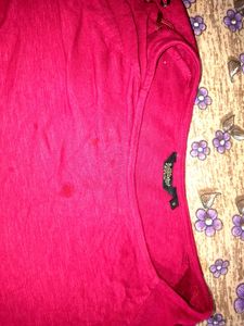 Burgundy Cold Shoulder Top