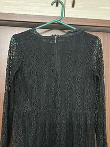 Elegant Black Lace Dress
