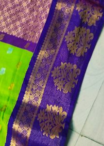 Multi Colour Cotton Blend Saree