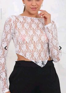 Lace Crop Top - Elegant & Stylish totally new