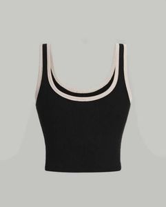Ribbed Button Tank Top