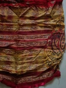Aesthetic Red Yellow Printed Dupatta