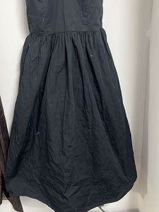 Black Ruffle Strap Dress