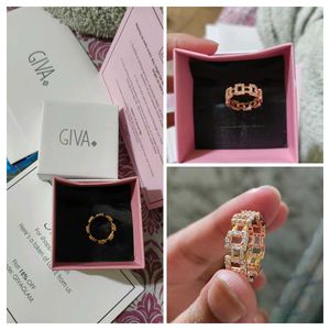 Giva Silver 925 Rose Gold Together Forever Ring