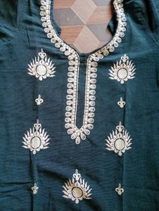 New Lavender Embroidery Kurti