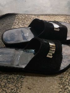 Puma Black Slides