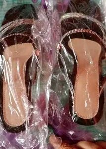 Sale !!! Black Shimmer Party Wear Heels