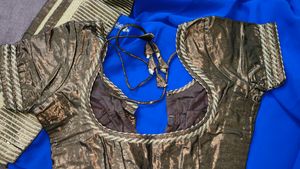 Beautiful Blue Designer Saree