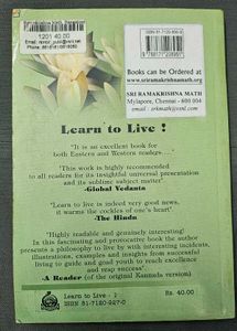 Learn To Live Book