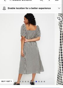 Asthetic Checked Dress