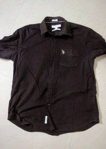 U.S. Polo Assn. Brown Button Down