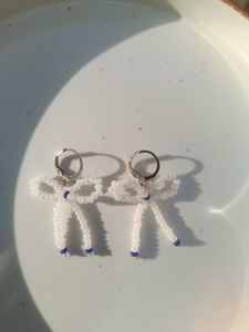 Beaded Bow Earrings