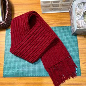 Burgundy Crochet Scarf(mikasa scarf)🧣