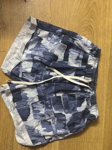 Blue Patterned Lounge Set