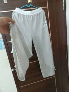 Grey Wide Leg Lounge Pants