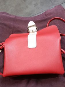 Red handbag and Clutch