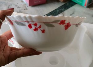 LARAH borosil 7 Pcs Serving Bowl