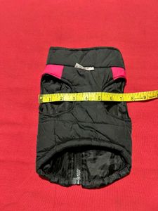 Warm Black &amp; Pink Winter Jacket for Cat