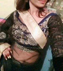 Preety Black Saree