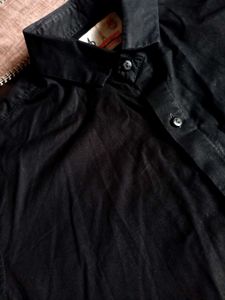 Black Shirt For Men Pure Cotton