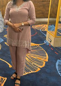 &#34;Som&#39;s Creation&#34; Pastel Mauve Elegant Ethnic Set💜