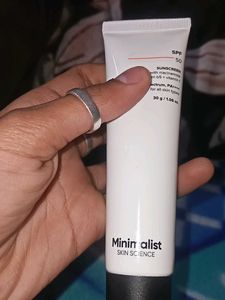 Minimalist SPF 50 Sunscreen