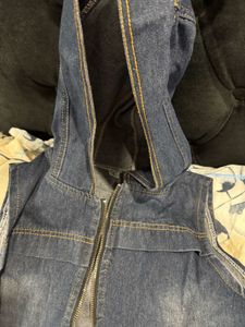 Half Sleeve Denim Jacket For Women