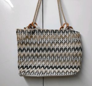 Shopping Bag Made Of Jute Fabric