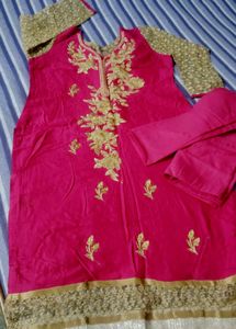 Beautiful Designer Kurta Churidar Without Dupatta