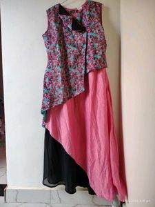 Floral Asymmetric Dress