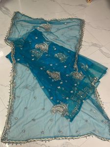 Blue Chudithar With Grand Dhuppata