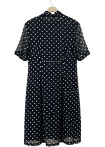 Chic Polka Dot Shirt Dress