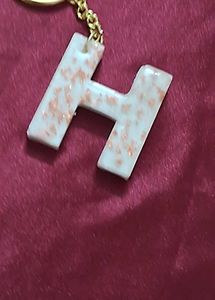 Resin H Keychain