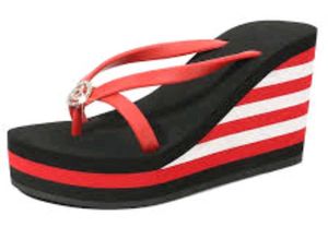 juicy couture Wedge Flip Flops