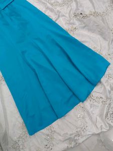 Embellished Satin Gown
