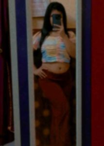 Tie-dye Ruched Top