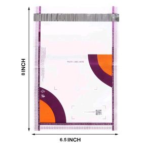Transparent Temper Proof Courier Bags- 6.5*8-25pcs