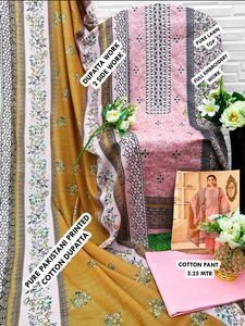 Pakistani Embroidery Work Dress Material