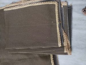 Brown Ribbed Fabric Piece