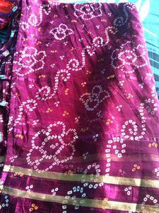 Bandhani Saree blouse size 44