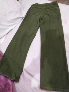 Green Wide Leg Jeans