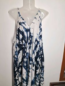 Tie Dye V-Neck Summer Dress