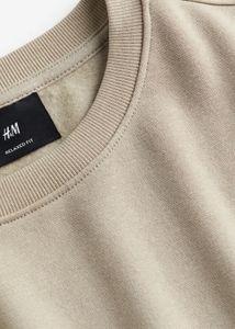 H&amp;M Beige Relaxed Fit SweatShirt